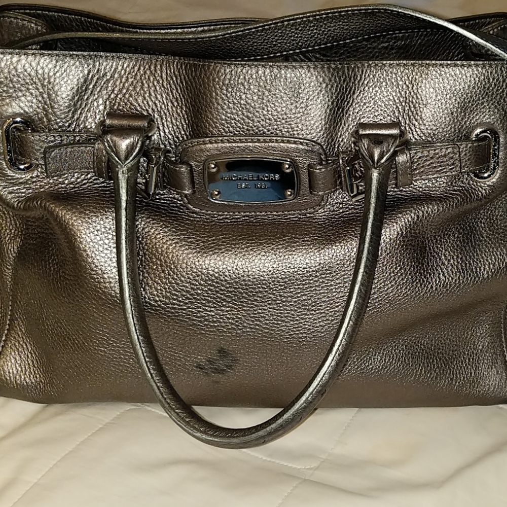 Michael kors dark silver purse